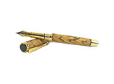 Beaufort Ink - Cyclone Fountain Pen - gold with black chrome accent
