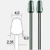 Proxxon - Wolfram-Vanadium Cone shaped milling cutters - Shank O2 35 mm - 4 x 6 mm  2pc 