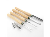 Record Power - Woodturning tools - ProComfort HSS Spindelturning tool set  6pc 