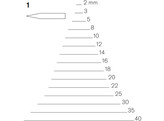 Pfeil - Straight chisel - n 1 - 40 mm