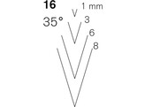 Pfeil - V-parting tool 35  - n 16 - 1 mm