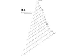 Schnitzlerwerkzeug gerade 1SE Pfeil - Einseitig