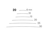 Pfeil - Gouge contre-coudee - n 20 - 6 mm