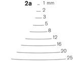 Pfeil - Gouge coudee - 2a - 1 mm