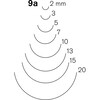 Pfeil - Gouge coudee - 9a - 10 mm